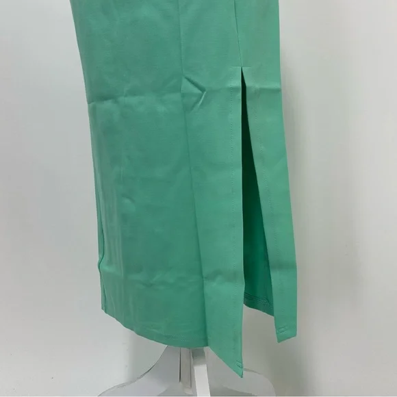 NEW! Petal & Pup Zahra Asymmetrical Neckline Midi Dress in Green - Picture 9 of 17